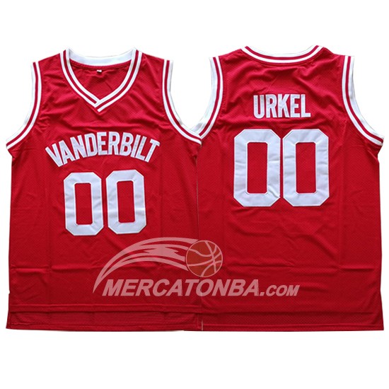 Maglia NBA NCAA Vanderbilt Urkel Rojo